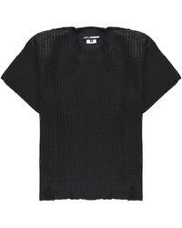 Junya Watanabe - Open-Knit Short Sleeved T-Shirt - Lyst