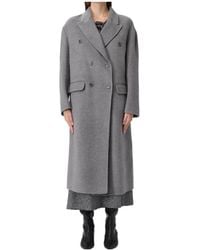 Ermanno Scervino - Long-Sleeved Double-Breasted Coat - Lyst