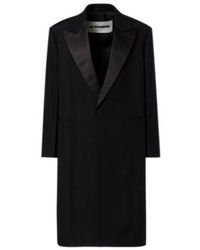 Jil Sander - Silk-Trimmed Wool Coat - Lyst