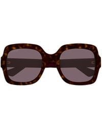 Gucci - Eyewear Rectangle Frame Sunglasses - Lyst