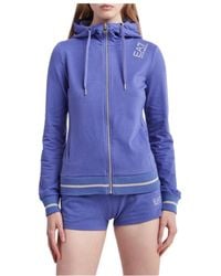 EA7 - Drawstring Hooded Hoodie - Lyst