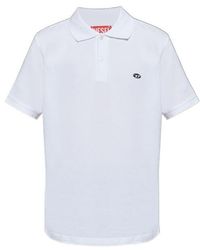 DIESEL - T-Rejust-Doval-Pj Logo Patch Polo Shirt - Lyst