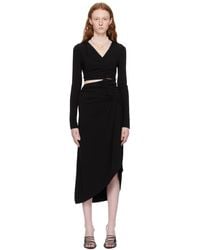 Off-White c/o Virgil Abloh - Ruched Midi Dress - Lyst