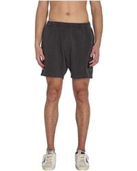 Stone Island - Logo Patch Elasticated Waistband Shorts - Lyst