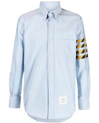 Thom Browne - 4-Bar Stripe Long-Sleeved Shirt - Lyst