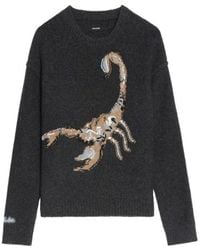 Zadig & Voltaire - Jordan Scorpion-Motif Sweater - Lyst