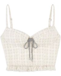 Area - Tweed Lady Top - Lyst