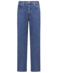 A.P.C. - Button Detailed Straight Leg Jeans - Lyst