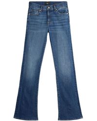 7 For All Mankind - Midriff-Hugging Flared Jeans - Lyst