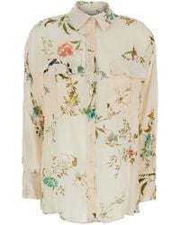 Semicouture - Floral Print Shirt - Lyst