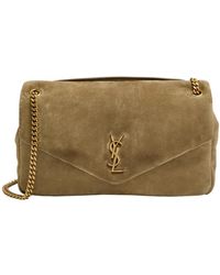 Saint Laurent - Calypso Large Padded Suede Shoulder Bag - Lyst
