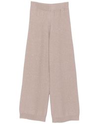 Fabiana Filippi - Knitted Casual Trousers - Lyst