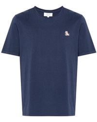 Maison Kitsuné - Short-Sleeved T-Shirt - Lyst