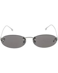 Fendi - Eyewear Oval Frame Sunglasses - Lyst