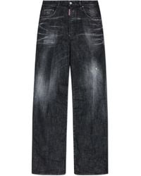 DSquared² - Distressed Loose-Fit Jeans - Lyst