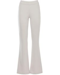 K-Way - Logo Patch Flared Pants - Lyst