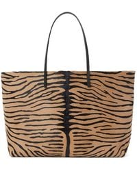 Fendi - Medium Roll Tiger Printed Tote Bag - Lyst