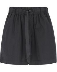 Tekla - Drawstring Poplin Sleep Shorts - Lyst