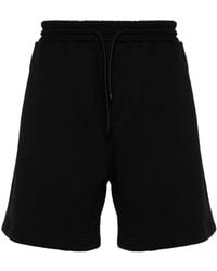MSGM - Logo Detailed Elasticated Waist Shorts - Lyst