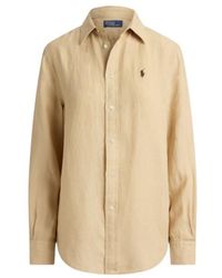 Polo Ralph Lauren - Pony-Embroidered Linen Shirt - Lyst
