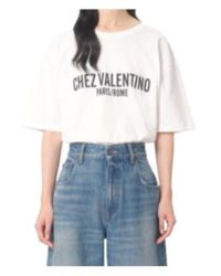 Valentino - Chez -Printed Crewneck T-Shirt - Lyst