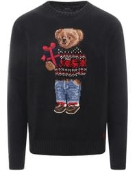 Polo Ralph Lauren - Polo Bear Intarsia-Knit Jumper - Lyst