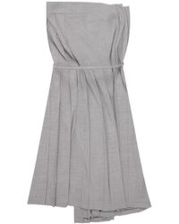 Junya Watanabe - Tie-Waist Pleated Dress - Lyst