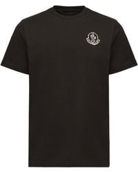 Moncler - Cotton Jersey Short Sleeve T-Shirt - Lyst