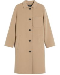 Weekend by Maxmara - Single-Breasted Wool Coat - Lyst