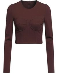 Dolce & Gabbana - Solid Color Long Sleeve Top - Lyst