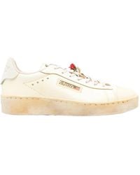 Autry - Dallas Vintage Rose-Embellished Lace-Up Sneakers - Lyst
