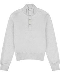 Entire studios - Button-Up High-Neck Sweater - Lyst