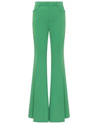 DSquared² - Cut-Out Mesh Detail Flared Trousers - Lyst