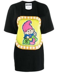 Moschino - Graphic Printed Oversized T-Shirt - Lyst