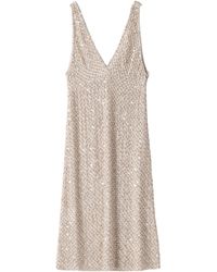 Miu Miu - Embroidered Chiffon Dress - Lyst