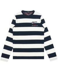 Paul & Shark - Striped Logo Long-Sleeved T-Shirt - Lyst