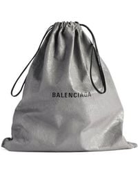 Balenciaga - Shopper Drawstring Dust Bag Pouch Logo - Lyst
