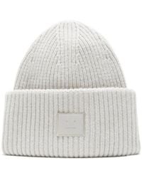 Acne Studios - Ribbed-Knit Beanie Hat - Lyst
