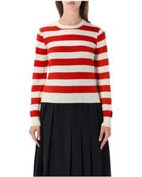 Comme des Garçons - Comme Des Garçons Girl Striped Crewneck Knitted Sweater - Lyst