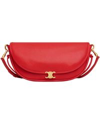 Celine - Little Halfmoon Soft Triomphe - Lyst