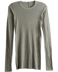 Rick Owens - Ribbed-Knit Long-Sleeve Top - Lyst