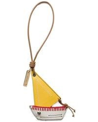 Prada - Leather Key Ring Pendant - Lyst