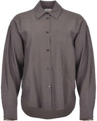 Alysi - Long Sleeve Buttoned Shirt - Lyst