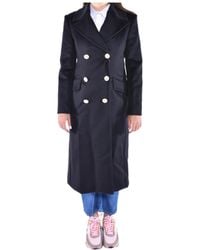 Max Mara - Studio Double-Breasted Long-Sleeved Coat - Lyst