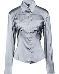 Jacquemus - Solid-Colored Satin Shirt - Lyst