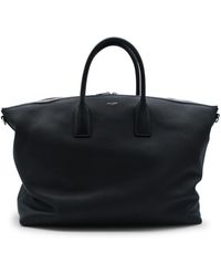 Saint Laurent - Logo Stamp Zip-Up Tote Bag - Lyst