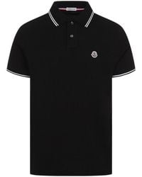Moncler Polo Shirts in White for Men | Lyst