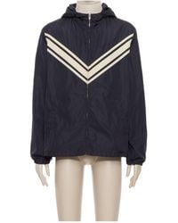 Valentino - Chevron Detailed Zip-Up Jacket - Lyst