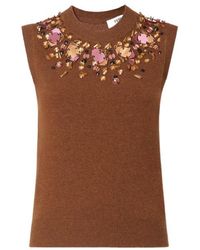 Fendi - Rust Wool And Cashmere Vest - Lyst