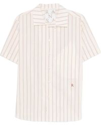 RANRA - Striped Button Shirt - Lyst